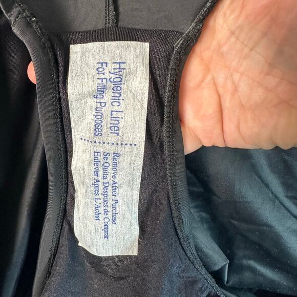 AQUA Green Black one piece Swimsuit coastal summer adjustable straps plus size - Picture 13 of 13